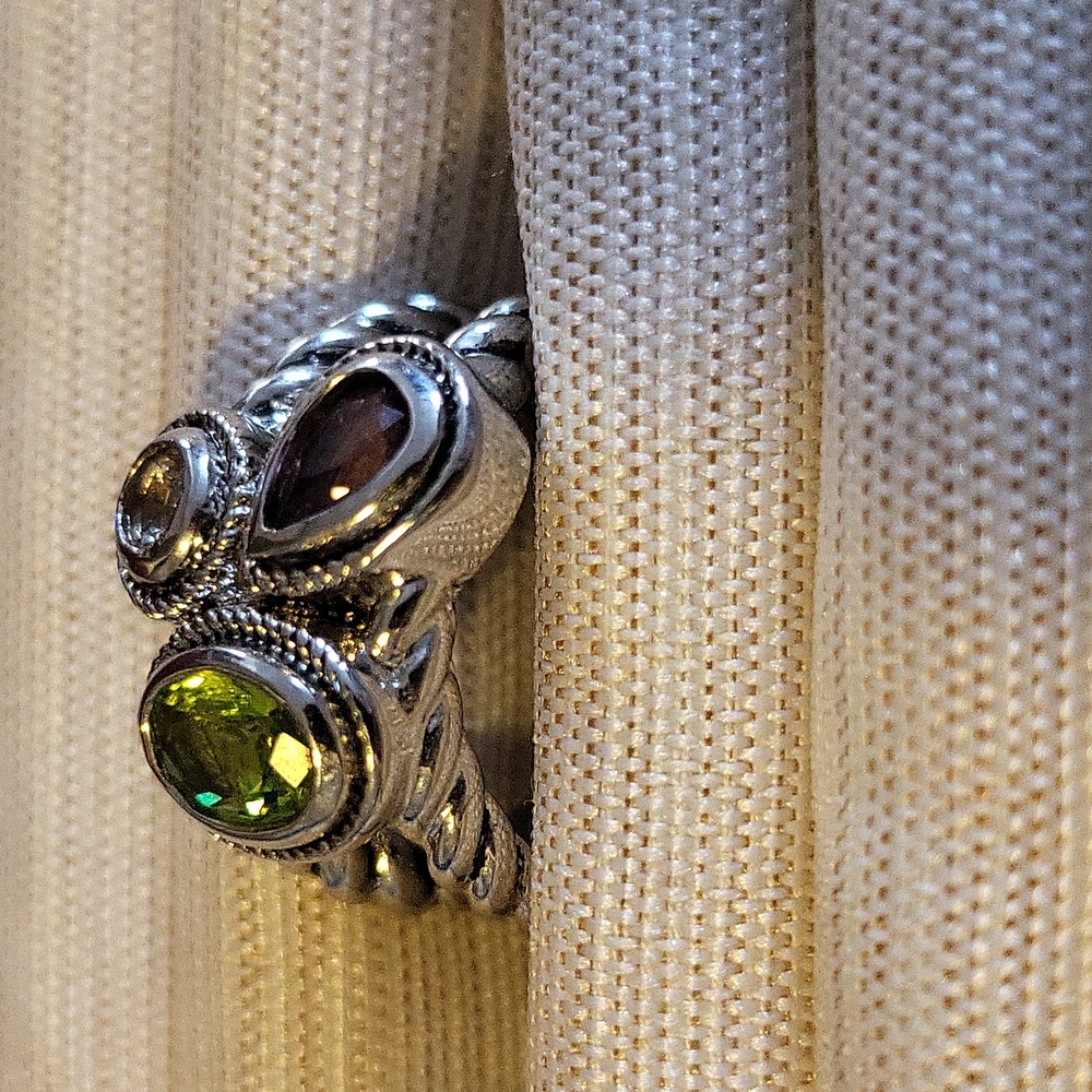 Multi Gem Rong Size 7 - Picture 2 of 5